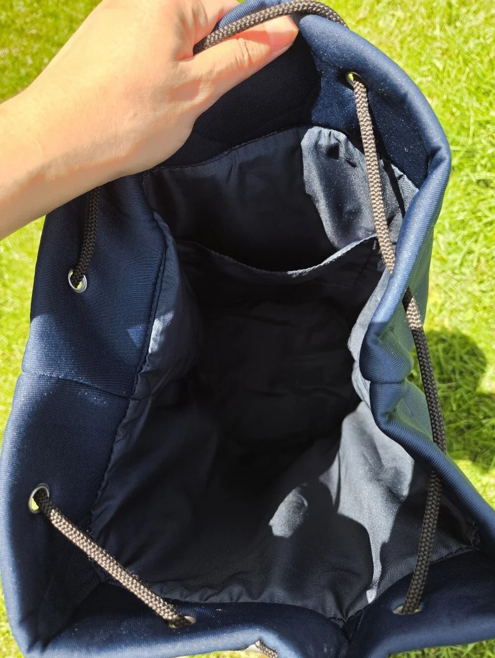 Prada Beauty Luna Rossa Drawstring Navy Blue Neoprene Sailing Beach Bag